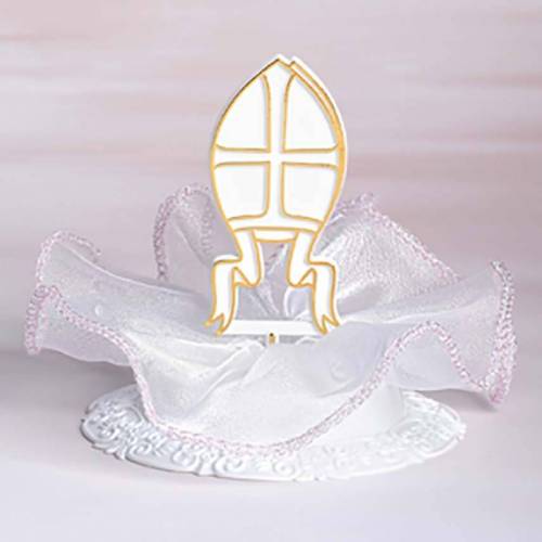 Mitria Confirmación Rosa Plástico 12 u.