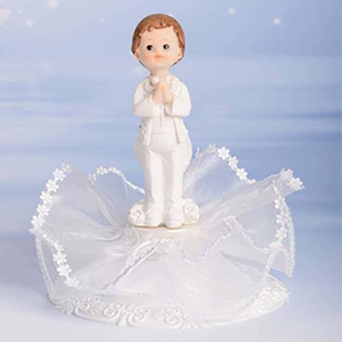 Figura Comunión Pie Pequeño Tul Niño...