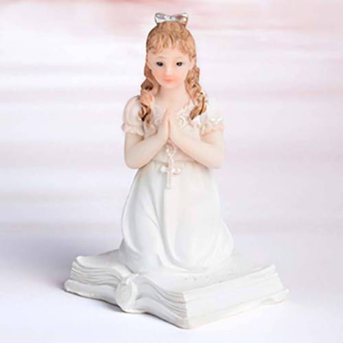 Figura Comunión Libro Niña Resina 6 u.