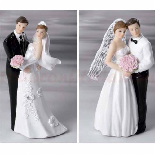 Figura Novios Pareja Clásica Ramo...