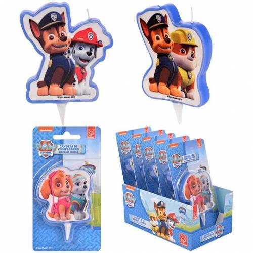 Vela Muñeco Patrulla Canina Placa 12 u. Vela Muñeco Patrulla Canina Placa 12 u.