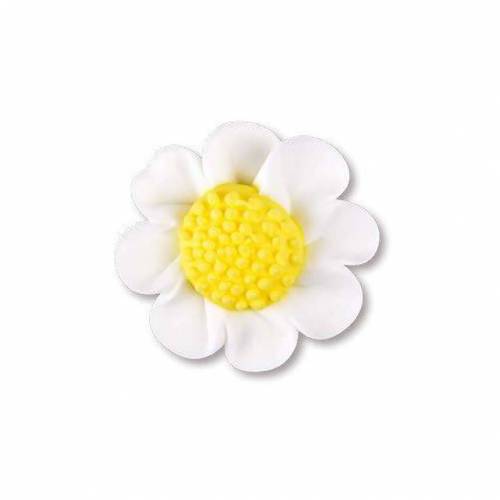 Margarita Blanca Pequeña Glasa Real...