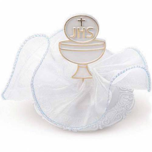 Cáliz Placa Tul Celeste Plástico 12 u. Cáliz Placa Tul Celeste Plástico 12 u.