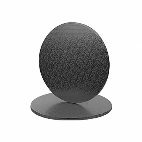 Plato Redondo Forrado Negro 30 cm....