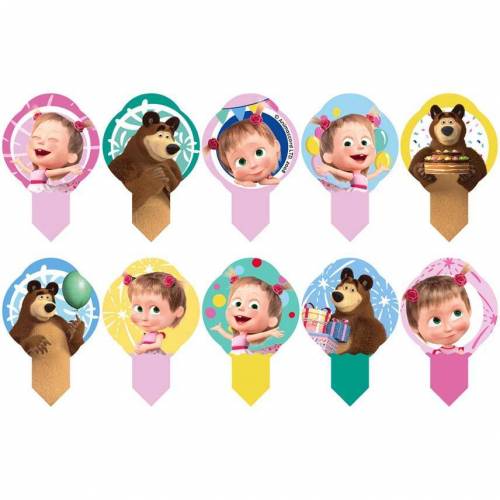 Decoshape Masha y el Oso Oblea 600 u.