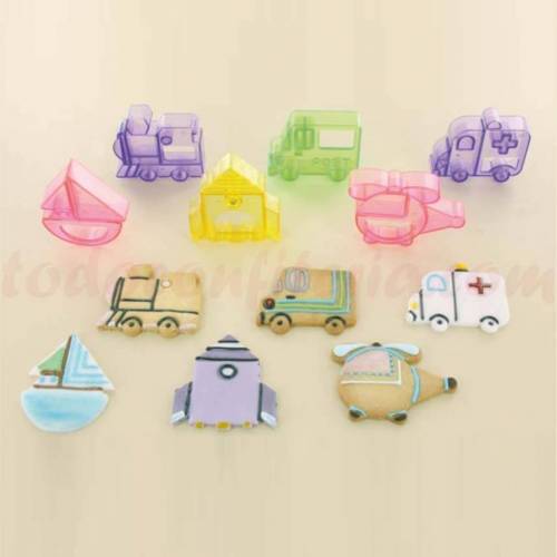 Cortapasta Medios Transporte Plástico...