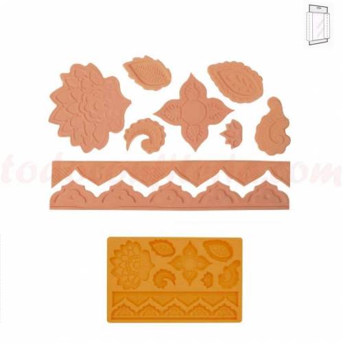 Molde Hojas Silicona Molde Hojas Silicona