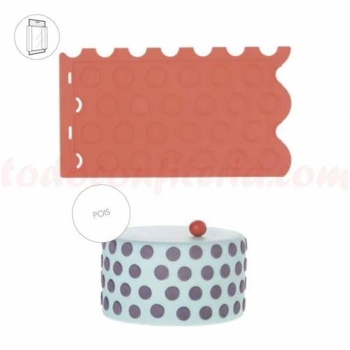 Molde Design Relieve Pois Silicona
