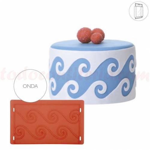 Molde Design Relieve Onda Silicona