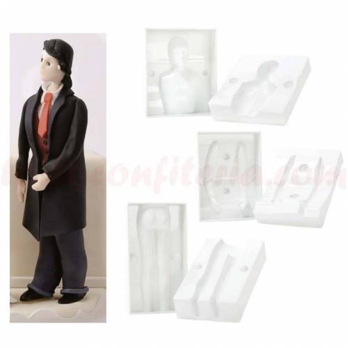 Molde 3D Hombre Plástico