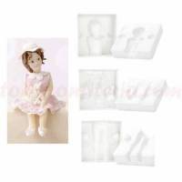 Molde 3D Niño Niña Plástico