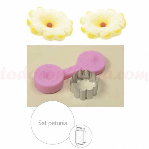 Molde Flor Set Petunia Silicona Molde Flor Set Petunia Silicona