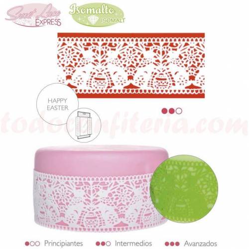 Sweet Lace Express Molde Happy Easter...
