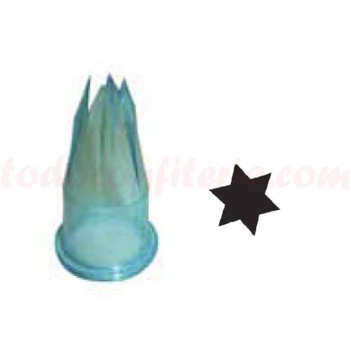 Boquilla Manga Policarbonato Rizada E6