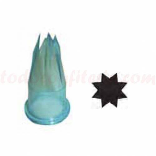 Boquilla Manga Policarbonato Rizada E8