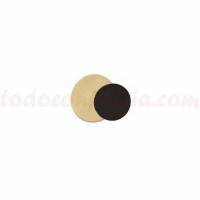 Disco Oro Negro 18 cm. Cartón