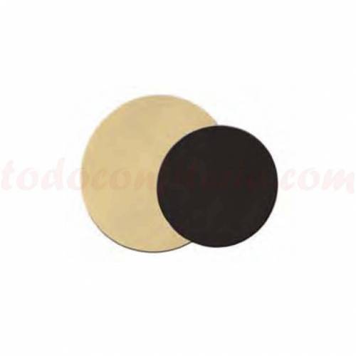 Disco Oro Negro 30 cm. Cartón