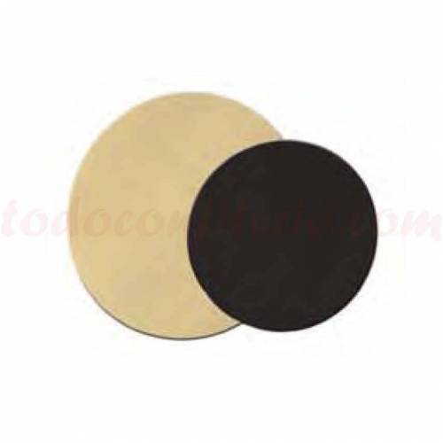Disco Oro Negro 34 cm. Cartón