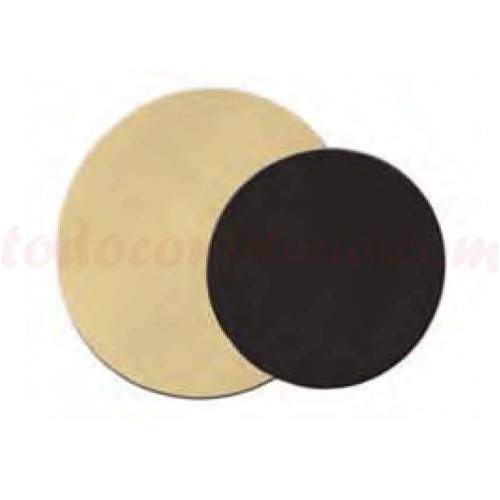 Disco Oro Negro 36 cm. Cartón
