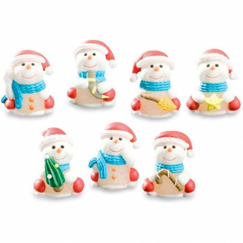 Muñeco Nieve Pequeño Gel Azúcar 70 u. Muñeco Nieve Pequeño Gel Azúcar 70 u.