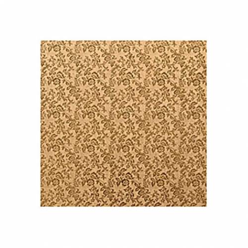 Plato Cuadrado Forrado Oro 30 cm....