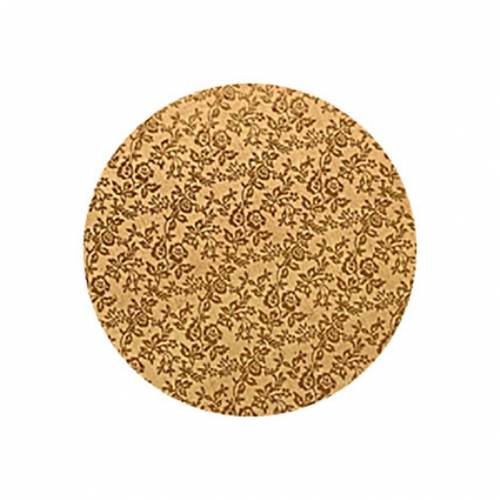 Plato Redondo Forrado Oro 25 cm....