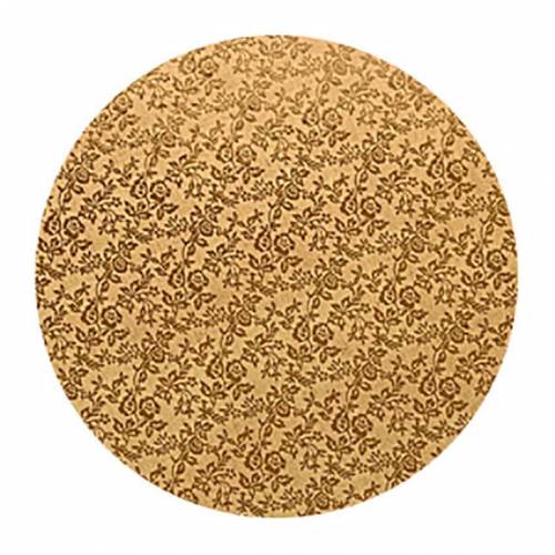 Plato Redondo Forrado Oro 40 cm....