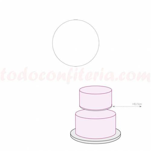 Disco Blanco Plastificado 20 cm....