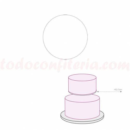 Disco Blanco Plastificado 24 cm....