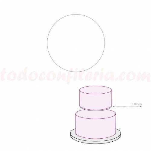 Disco Blanco Plastificado 28 cm....