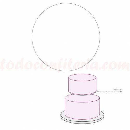 Disco Blanco Plastificado 40 cm....