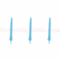 Vela Rizada Celeste +...