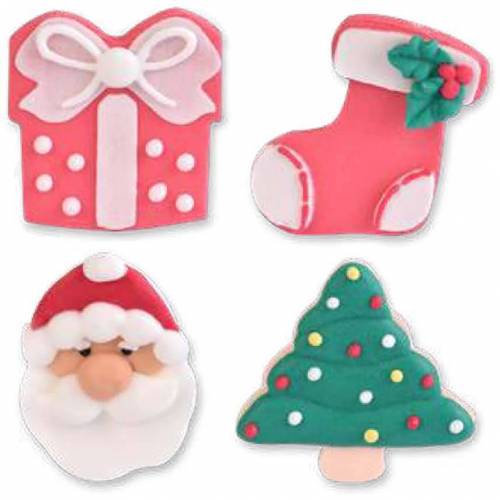 Navidad Surtido Decorado Placa Azúcar...