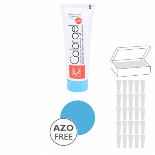 Colorante Gel Azul Cielo 100 gr. 25 u.