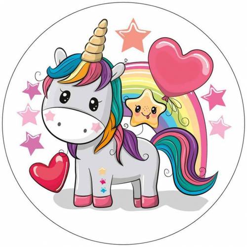 Disco Unicornio World Oblea 12 u. Disco Unicornio World Oblea 12 u.