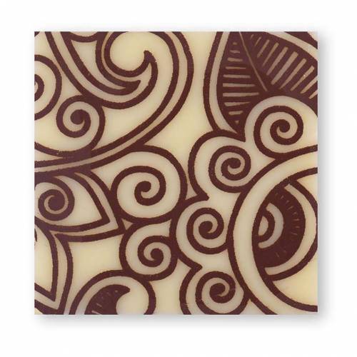 Lámina Cuadrado Guirnalda Chocolate...