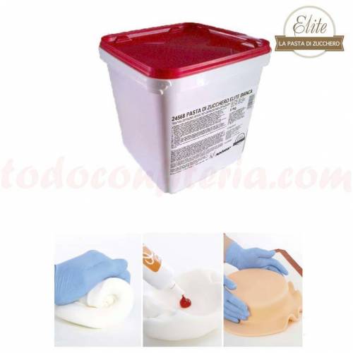 Pasta Azúcar Fondant Élite Blanco 5 kg.