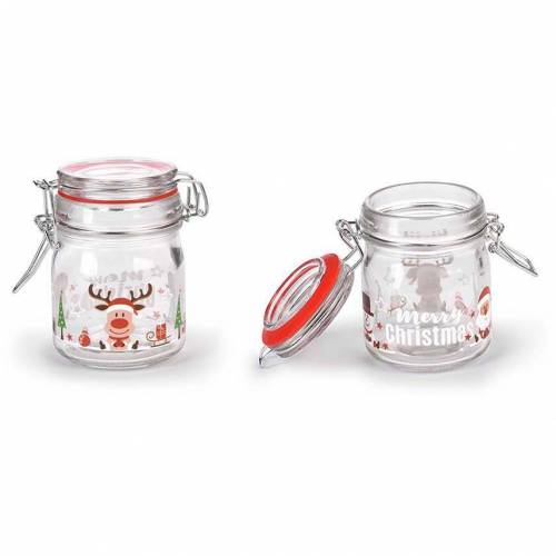 Tarro Monoporción Hermético Navidad...