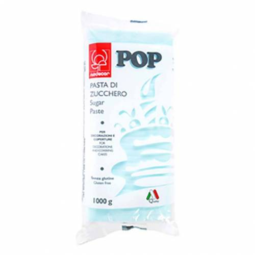 Pasta Azúcar Fondant Pop  Celeste 1 kg.