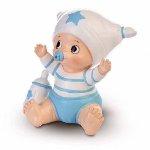 Figura Bebé Hucha Celeste Resina