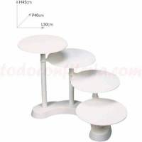 Tartero Nube 4 Platos Plástico