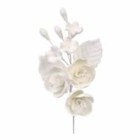 Rosa Blanca Pintado Mediana...