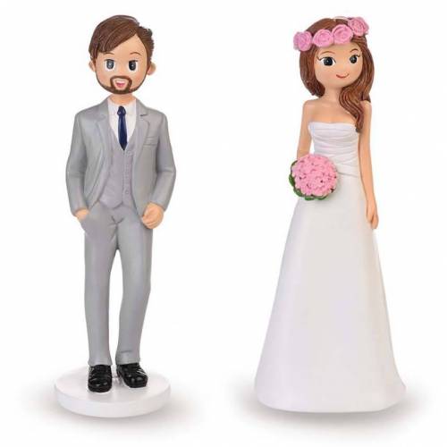 Figura Novios Pareja Barba Separados...