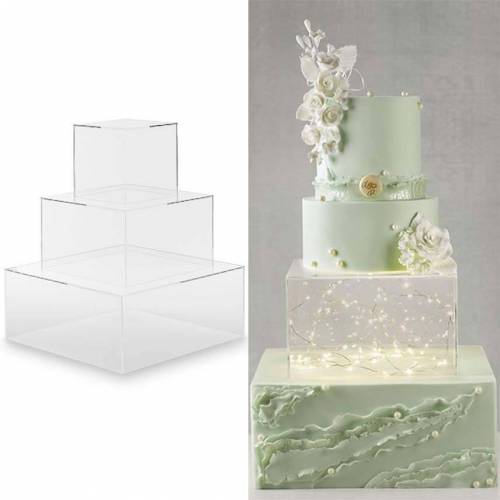 Tartero Hueco Cuadrado 3 Platos Plástico