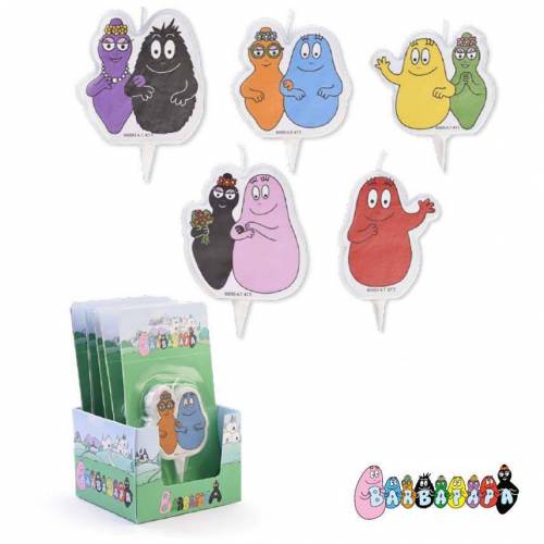 Vela Muñeco Barbapapa Placa 6 u.