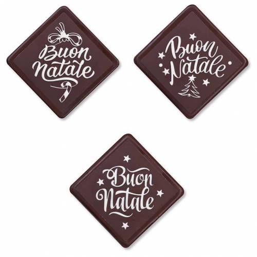 Tarjeta Buon Natale Relieve Rombo...