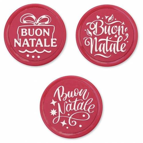 Tarjeta Buon Natale Relieve Redondo... Tarjeta Buon Natale Relieve Redondo...