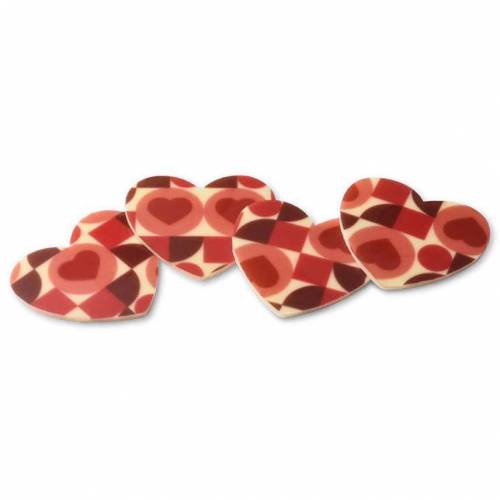 Lámina Corazón Cuadrícula Chocolate...