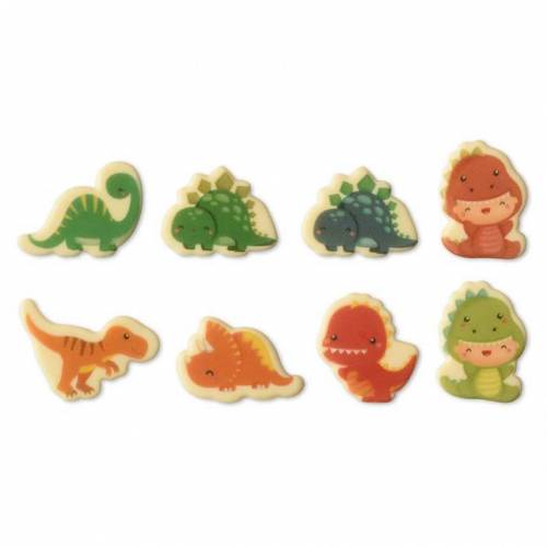 Placa Dinosaurio Chocolate Blanco 96 u.