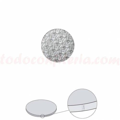 Plato Redondo Forrado Plata 20 cm.... Plato Redondo Forrado Plata 20 cm....